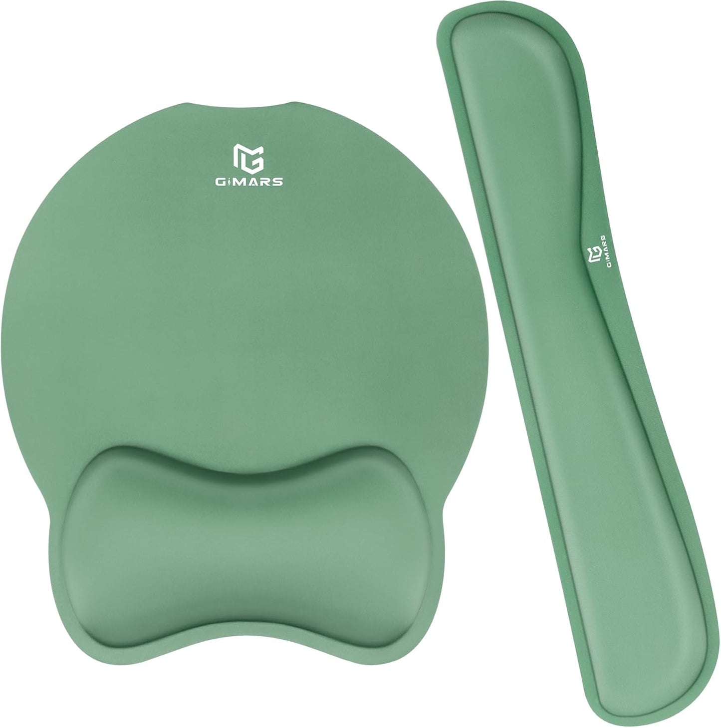 Gimars Upgrade Enlarge Superfine Fibre Soft Smooth Gel Ergonomic Mouse Pad Wrist Support and Keyboard Wrist Rest for Computer, Laptop, Mac, Gaming and Office, Durable, Comfortable and Pain Relief