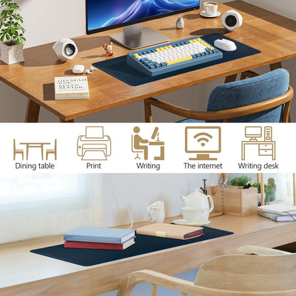 Green Desk Pad and Keyboard Wrist Rest, 3in1 Mousepad + Keyboard Wrist Rest+Mouse Wrist Rest for Home Office Table Computer Cover. (31.5×15.7,Green)