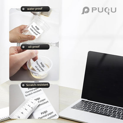 100 Pcs Cable Labels - Waterproof Wire Cord Label, Tear Resistant Wire Labels, Self Adhesive Cord Organizing Label, for Cable Management, Compatible with PUQU AQ20 Label Makers(Green) 25x78mm