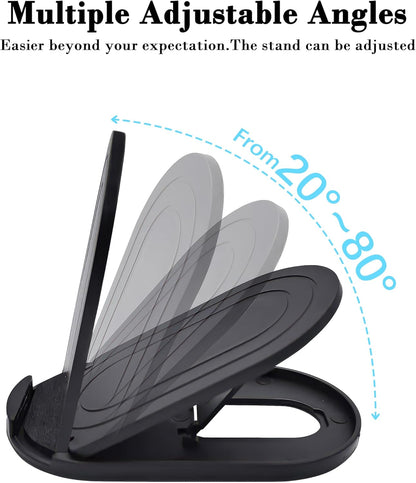 3 Pack Portable Cell Phone Stand Holder for Desk, Foldable Pocket-Sized Mount, Adjustable Multi Angle Stand for iPhone 16 15 14 13 Pro Max, 4-10”iPad Smartphone, Pink & Blue & Yellow