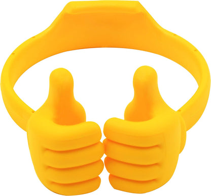 Honsky Thumbs-up Cell Phone Stand Holder,Tablet Stand Cradle for Desk Desktop Smartphone Cellphone Mobile Phone,Tablets - Universal, Adjustable Flexible,Blue