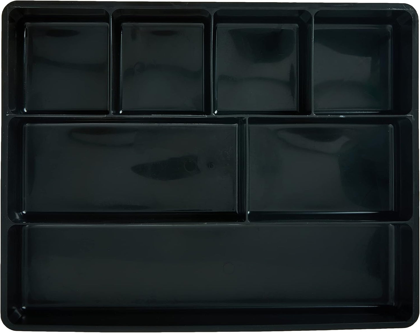 Rubbermaid Extra Deep Desk Drawer Director Tray, Plastic, 11.875 x 15 x 2.5 Inches, Black