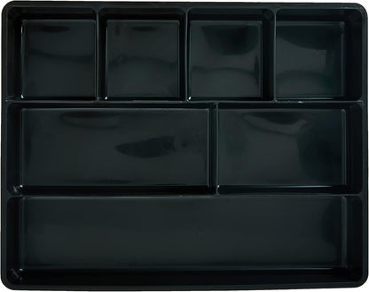 Rubbermaid Extra Deep Desk Drawer Director Tray, Plastic, 11.875 x 15 x 2.5 Inches, Black