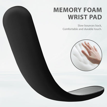 Ospelelf Wrist Rest for Keyboard and Mouse Ergonomic Mouse Pad with Wrist Support Memory Foam Wrist Rest for Computer Keyboard,3-in-1 Gel Mouse and Keyboard Pad for Office Geometry Green