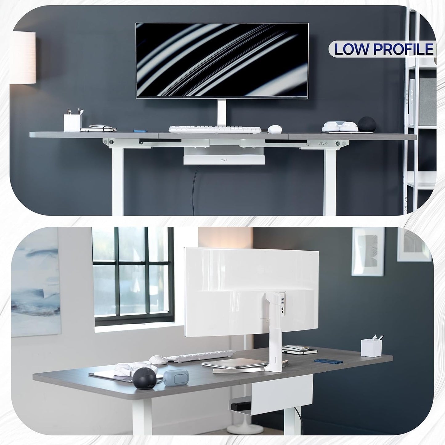 VIVO Under Desk 17 inch Cable Management Tray, Cord Organizer, Home Office Desk Accessories, White, DESK-AC06-1CW