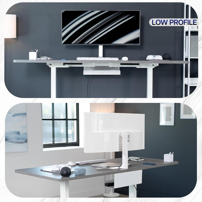 VIVO Under Desk 17 inch Cable Management Tray, Cord Organizer, Home Office Desk Accessories, White, DESK-AC06-1CW