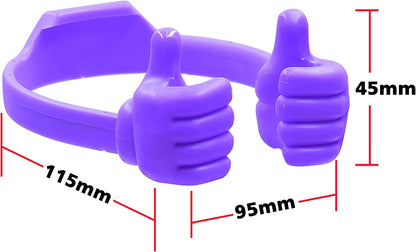 Honsky Thumbs-up Cell Phone Stand Holder,Tablet Stand Cradle for Desk Desktop Smartphone Cellphone Mobile Phone,Tablets - Universal, Adjustable Flexible,Blue