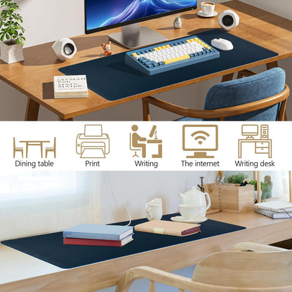 Green Desk Pad and Keyboard Wrist Rest, 3in1 Mousepad + Keyboard Wrist Rest+Mouse Wrist Rest for Home Office Table Computer Cover. (31.5×15.7,Green)