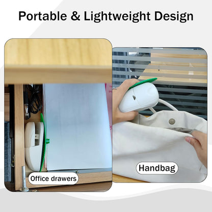 Portable Paper Holder Stand for Desk, Paper Stand for Desk When Typing, Document Holder, Compact Reading Clip Holder, A4 Clamp for Office Typing Reading (White)