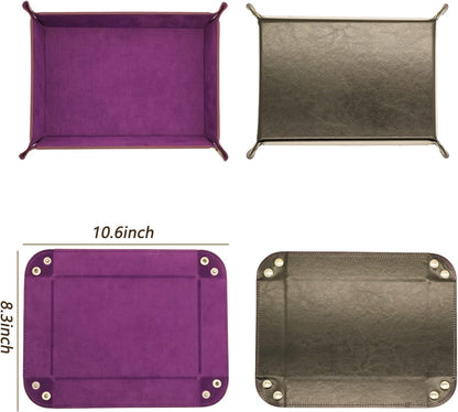 Valet Organizer - Catchall Tray for Jewelry, Wallets, Watches, Keys, Coins, Phones, Glasses - Perfect for Nightstand, Desk, Entryway