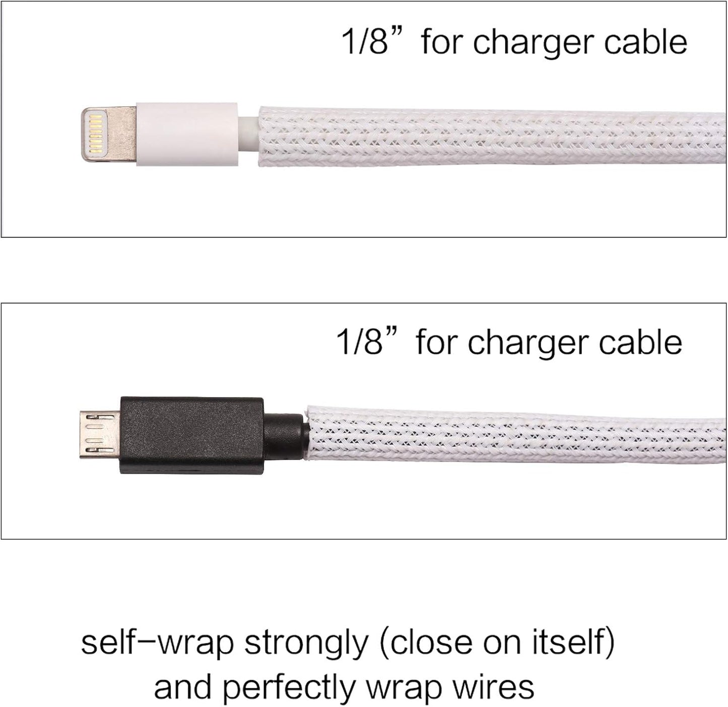 Alex Tech 10ft - 1/2 inch Cord Protector Wire Loom Tubing Cable Sleeve Split Sleeving For USB Cable Power Cord Audio Video Cable – Protect Cat From Chewing - Black