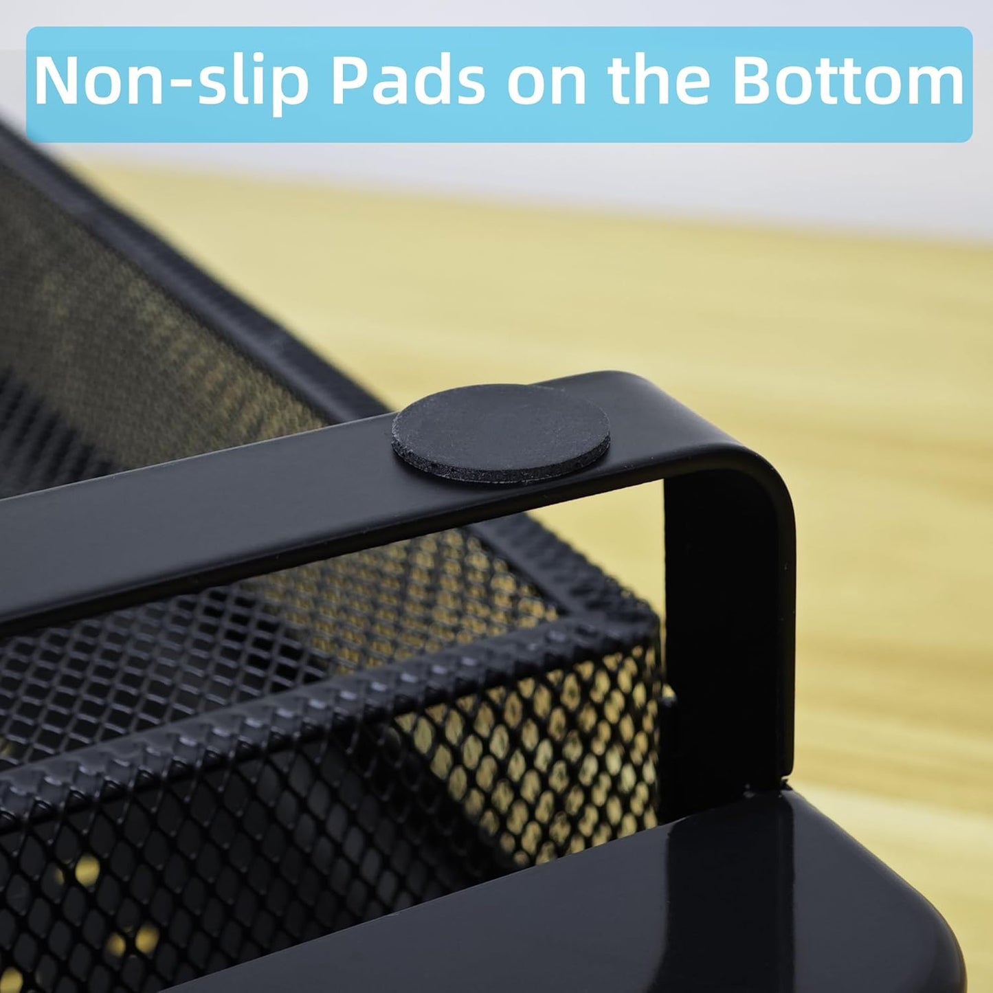 Monitor Stand Riser, Metal Laptop Stand with Storage, Printer Stand with Vented Drawer and Side Storage, Desk Organizer for Monitor, VMMR01-WDB