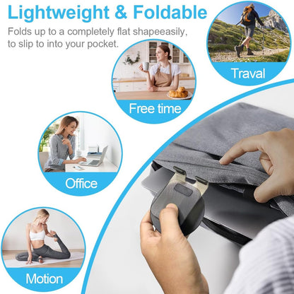 POQOD 2 Pack Cell Phone Stand, Foldable Phone Holder for Desk Compatible with Phone 15 14 13 12 11 Pro Xs Xs Max Xr X 8, Nintendo Switch, All Phones, Black & White