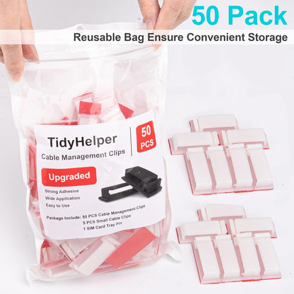 120 PCS Cable Clips, Adhesive Cord Clips for Wires on Wall, Strong Wire Clips Holders Cord Organizer for Cable Management, Christmas Lights, USB, Phone Charger, Cat 6, Car Dash Cam (Small, Black)