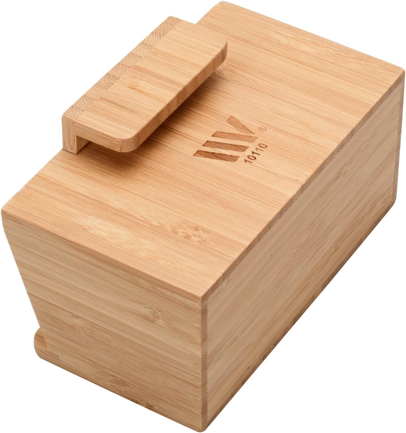 MobileVision Bamboo Charging Station & Multi Device Organizer Slim Version for Smartphones, Tablets, and Laptops