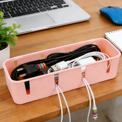 Plug Socket Safety Box Cable Organizer for Power Strip Wire Management 10.43X3.74X2.75 Inch Cord Storage Case for Home and Office Use