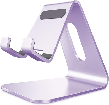 CreaDream Cell Phone Stand, Cradle, Holder, Aluminum Desktop Stand Compatible with Switch, All Smart Phone, iPhone 15 14 13 12 Pro Max Plus Mini Xr X Se 8 SE -Rose Gold