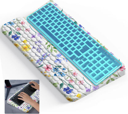 Keyboard Stand for Desktop, Keyboards Wrist Rest, Ergonomic Keyboards Holder for Easy Typing Working, Wrist pad for Keyboards with Comfortable Wrist Rest for Keyboard Pink