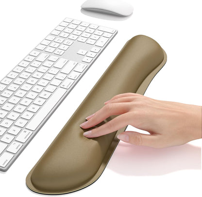 Dapesuom Enlarge Keyboard Wrist Rest, Cute Memory Foam Keyboard Wrist Cushion for Computer Desk Mats Support, Typing Pain Relief Ergonomic Mouse Pad Rests with Non-Slip Base for Gaming, Laptop, Purple
