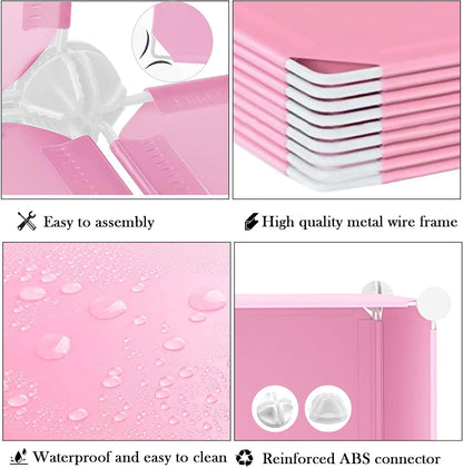 AWTATOS Cube Storage Organizer, Storage Cubes Shelves Bookshelf, 6 Cube Closet Organizers and Storage, DIY Stackable Plastic Clothes Organizer Shelving for Bedroom, Home, White