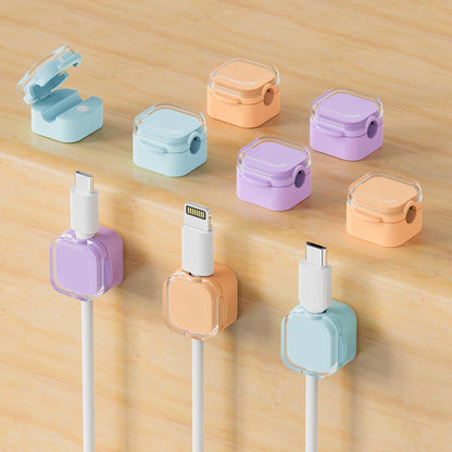 9-Pack Magnetic Cord Holder - Magnetic Cable Clips Strong Adhesive Desk Cable Management | Cable Management Cord Holder Organizer for Home Office Desk Phone Car Wall Desktop Nightstand (Black)