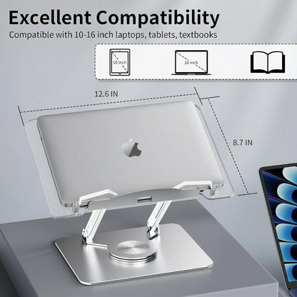 Premium Aesthetic Aluminum Acrylic Book Stand for Reading, Ergonomic Book Holders for Reading Hands Free, Portable Laptop Book Stand for Desk, Reading Stand for Textbook, Recipe, Music Sheets