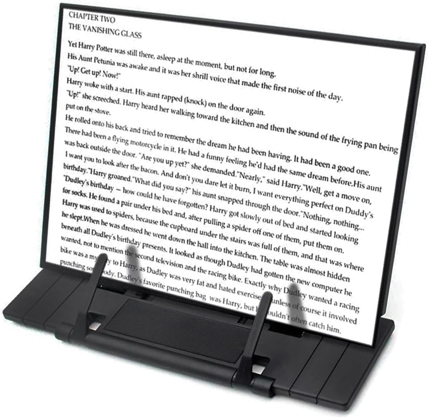 Barelove Document Holder Paper Stand with 7 Adjustable Positions, Black Metal Paper Holder Stand for Desk When Typing for Reading A4 Letter, Books, Music Sheet, Receipts, Textbooks