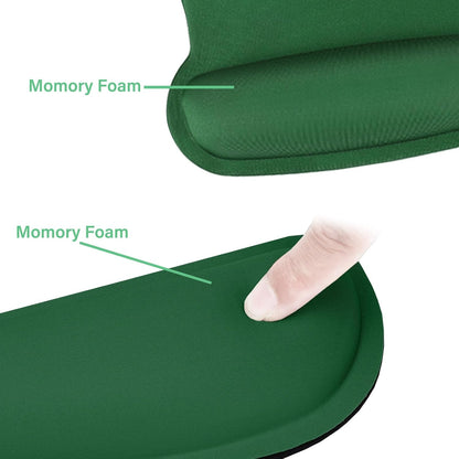 MOSISO Wrist Rest Support for Mouse Pad & Keyboard Set, Ergonomic Mousepad Non-Slip Base Home/Office Pain Relief & Easy Typing Cushion with Neoprene Cloth & Raised Memory Foam, Apricot