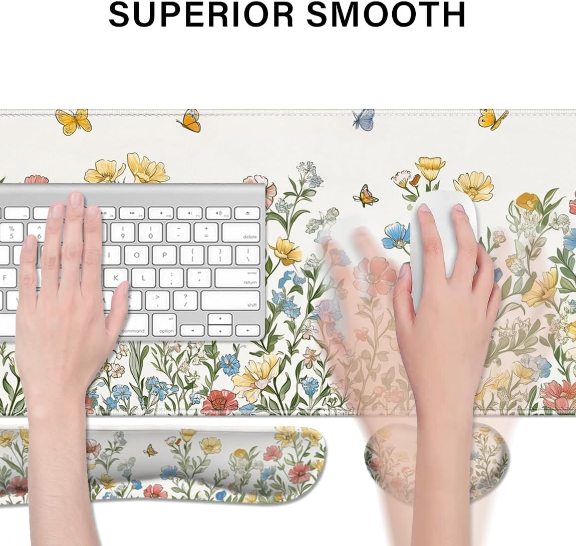 Desk Pad and Keyboard Wrist Rest, Large Mouse Pad + Keyboard Pad+Mouse Wrist Support, Non-Slip Desk Mat Protector for Office, Home 31.5×11.8 Inches Anime Dragon