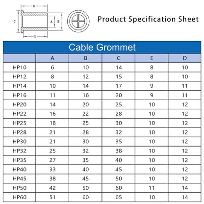 1 Inch Cable Grommet (25mm) – 12 Pcs Flexible Rubber Wire Hole Covers for Server Racks, Network Boxes, Thick Cable Management (Black)