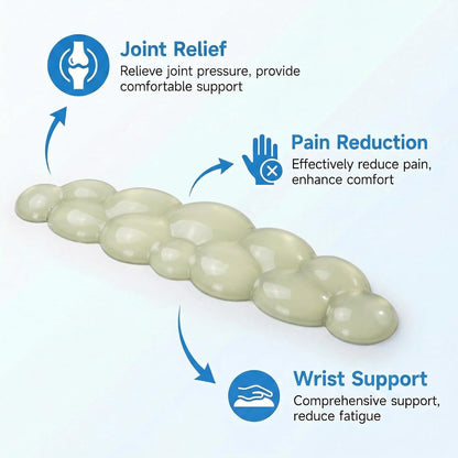 Ergonomic Cloud-Shaped Keyboard Wrist Rest & Non-Slip Mouse Pad Set, Soft Gel Support, Easy-to-Clean, Durable, Ideal for Long Work & Study Hours