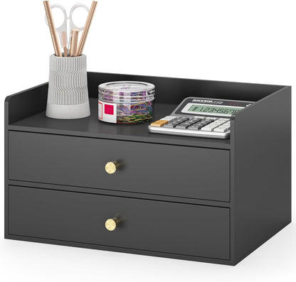 Bamboo Desk Organizer - Stackable, No Assembly Required, Ideal for Office/Home Use - Perfect for Toiletries, Stationery, Accessories. (White, Fence three Desk Organizer)