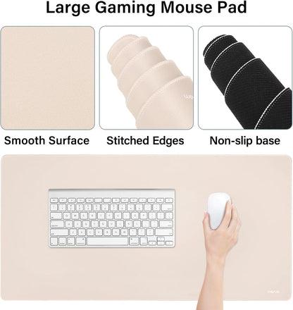 MOSISO Keyboard Mouse Pad Set, Gaming Mouse Pad&Keyboard Wrist Rest&Wrist Rest, Ergonomic Wristrests with Memory Foam Home Office Easy Typing Cushion Non-Slip Mousepad, Purple