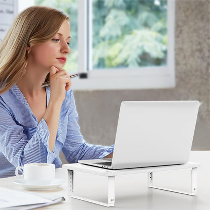 BESIGN MS01 Monitor Stand Riser, Height Adjustable Laptop Stand, Computer Monitor Stand for Monitor, Computer,Laptop,Printer (Black)