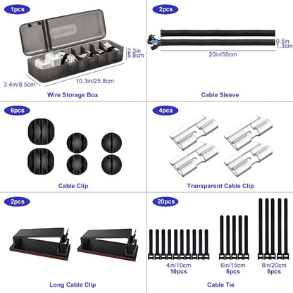 OneLeaf Under Desk Cable Management Tray - No Drill Wire Management Rack for Office, Computer Desk Accessories with Cable Organization