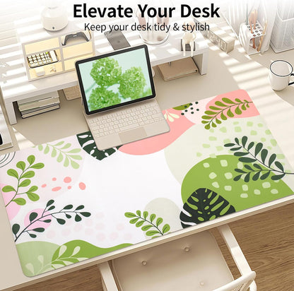 Wrist Rest for Computer Keyboard and Mouse, Ergonomic Design Wrist Support Pad for Keyboard, Soft Memory Foam Desk Pads Support Hand and Arm Easy Typing Pain Relief, 2 Piece Pad, Cream Pink