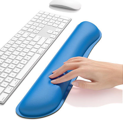 Dapesuom Enlarge Keyboard Wrist Rest, Cute Memory Foam Keyboard Wrist Cushion for Computer Desk Mats Support, Typing Pain Relief Ergonomic Mouse Pad Rests with Non-Slip Base for Gaming, Laptop, Purple