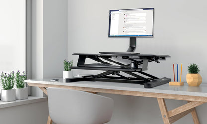 Kensington Single Monitor Desk Mount, C-clamp Vesa Stand Fits up to 32 inch Ultrawide Samsung LG , Low Profile Vertical Mount, Height Adjustable Free Standing Arm,K55512WW Black