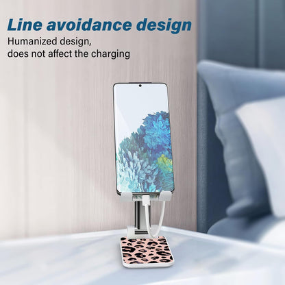 Desk Cell Phone Stand - Adjustable Angle-iPad Holder, Universal Compatible Phone Holder for Desk