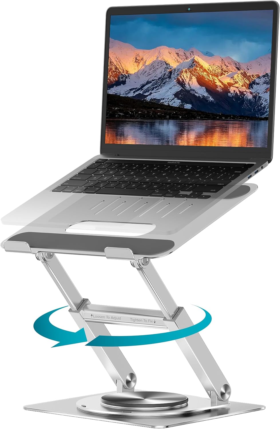 Lifelong Ergonomic Adjustable Laptop Stand for Desk - Height Up to 20" Portable Computer Laptop Riser Holder, Fits All MacBook Air & 10 15 17 Inches Laptops, Back to School Gift for Men & Women