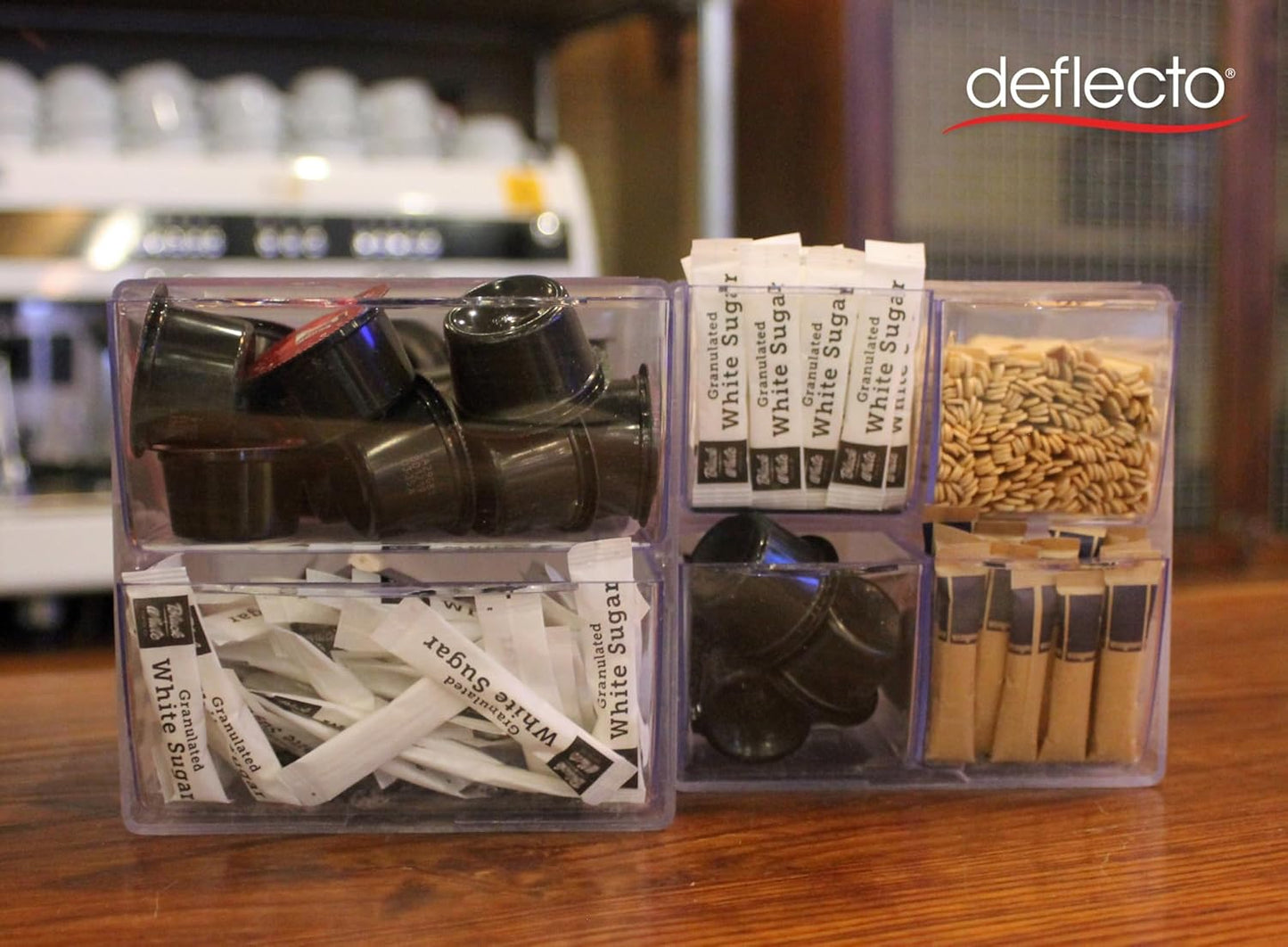 Deflecto Stackable Cube Organizer - X Divider, Clear (350201-AMZ)