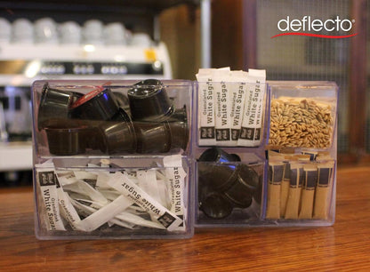 Deflecto Stackable Cube Organizer - X Divider, Clear (350201-AMZ)