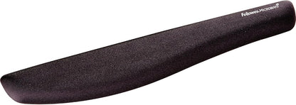 Fellowes PlushTouch Foam Keyboard Wrist Rest with MICROBAN - Black (9252101)