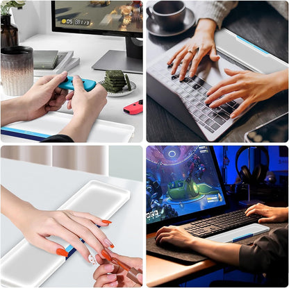 SELORSS Acrylic Keyboard Wrist Rest 98-Key Mechanical Keyboards Ergonomic Palm Rest for Computer Keyboard,Anti-Slip Base,Wrist Pad for Laptop,Office & Home-Easy Typing