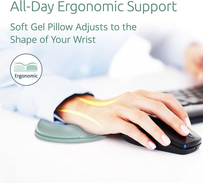 Kensington Duo Gel Loop Wrist Rest for Keyboard, Wrist Pad for Full Size Keyboard, Ergonomic Wrist Pad, Non-Skid Computer Pad with Wrist Support, Pink K62679WW, 17.7" x 3.7"x 0.9”