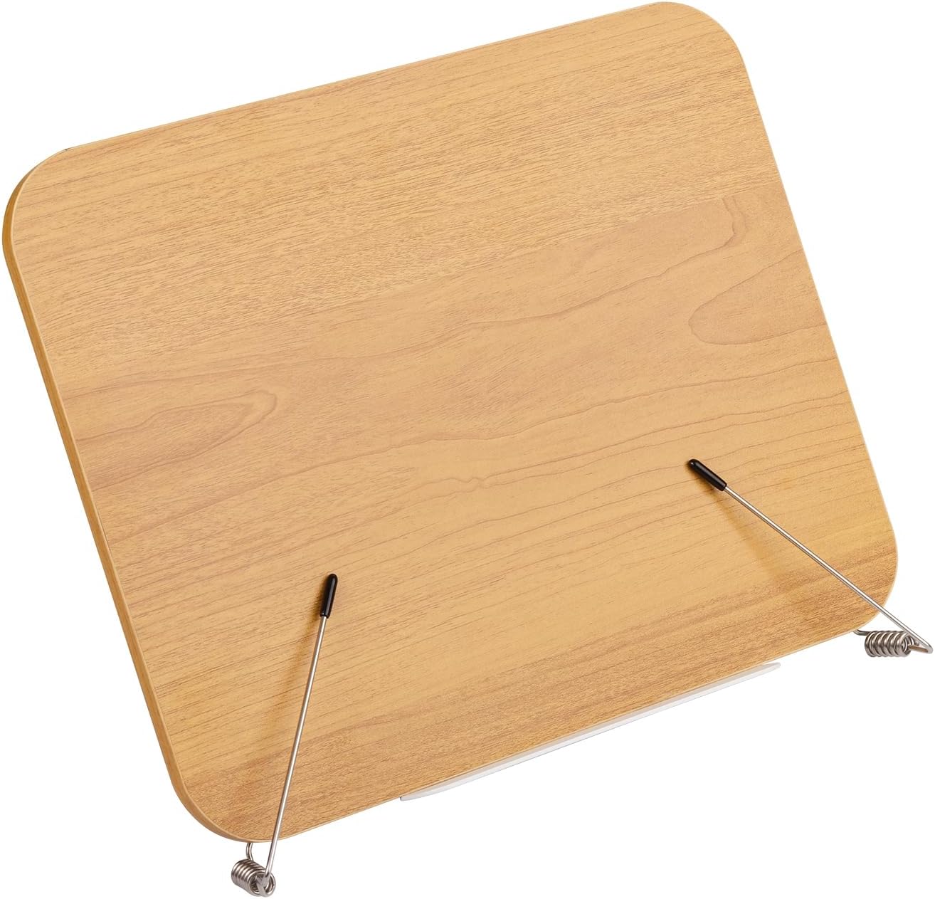 Honagu Desk Book Stand, Reading Rest Holder, Angle Adjustable for Textbooks, Documents, Cookbooks, Music Books, Tablets, Recipes (Yellow Wood)