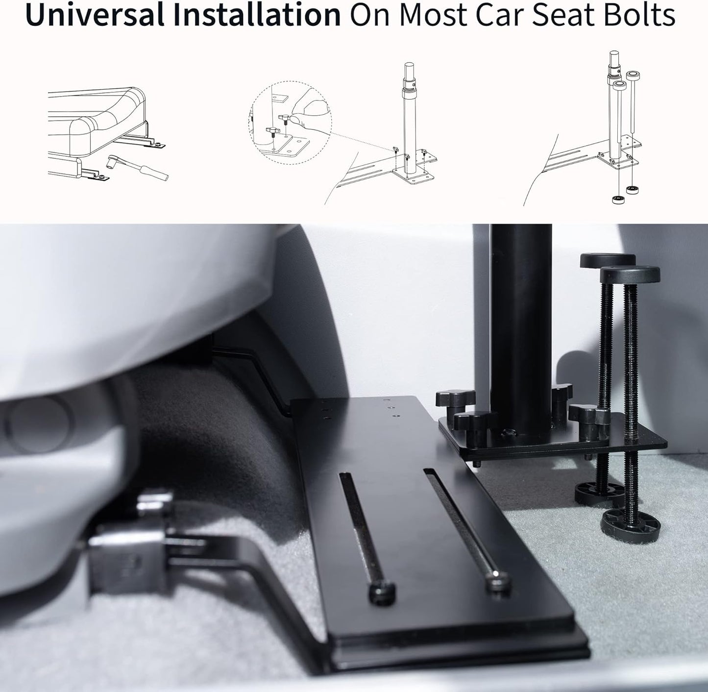 VIVO Single Laptop Notebook Desk Mount Stand, Fully Adjustable Extension with C-clamp, Fits up to 17 inch Laptops, Black, STAND-V001L