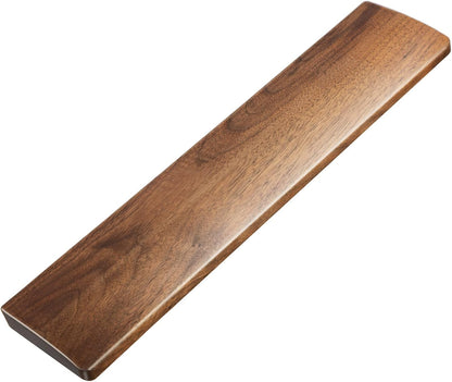 Faluber Wooden Wrist Rest, 14.3-inch Length and 20mm Thickness for Tenkeyless Keyboard, Walnut Wood Palm Rest, Ergonomic Design for Mechanical Gaming Keyboard, Stain Resistant (Medium, Walnut Wood)
