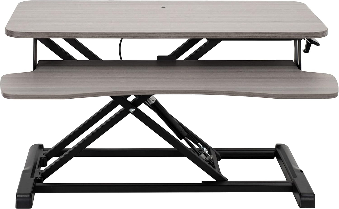VIVO 26 inch Desk Converter, K Series, Height Adjustable Sit to Stand Riser, Dual Monitor and Laptop Workstation with Keyboard Tray, Black, DESK-V026KB