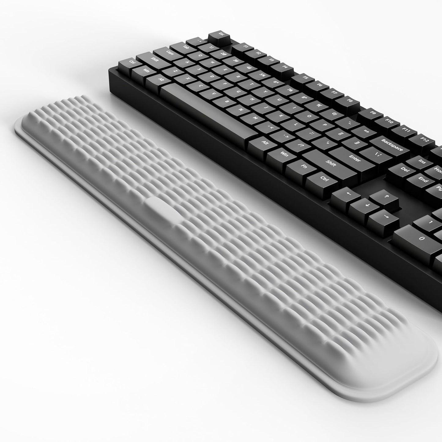 MEKASS Keyboard Wrist Rest, Soft Memory Foam Wrist Support for Keyboard, Keyboard Hand Rest Pad for Wrist Pain Relief, Keyboard Wrist Guard for Long Hours of Work, Gaming, Studying（Classic Black）